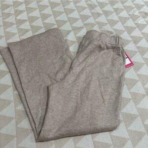 Vince Camuto knit wide leg pants heather oatmeal